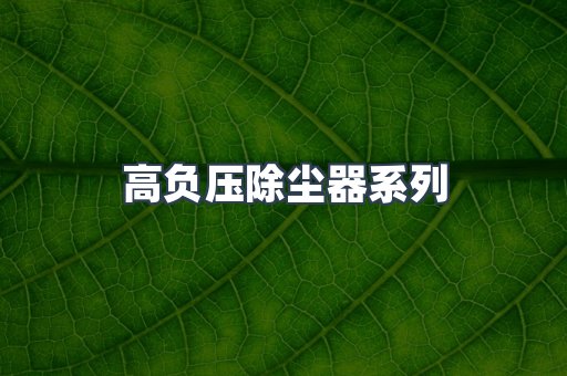高负压除尘器系列